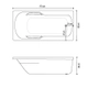 Bañera Versailles Iberica Plus solo casco 170x82 Bco