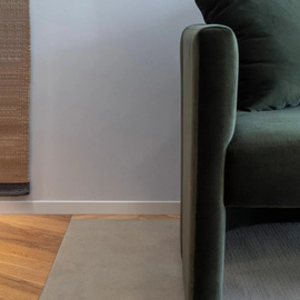 Zocalo/contramarco square Atrim 50x10x2,44m blanco mate 2301E