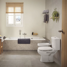 Deposito Roca a codo monaco dual 3L/6L blanco