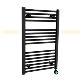 Toallero Electrico Peisa Domino "D" 80cm Negro 10001806