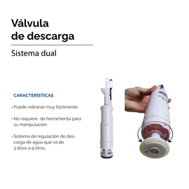 Depósito Ideal suma 2 con descarga dual sin tecla 80000