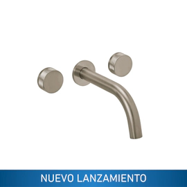 Griferia lavatorio pared Peirano Fabric Niquel 80-100NI