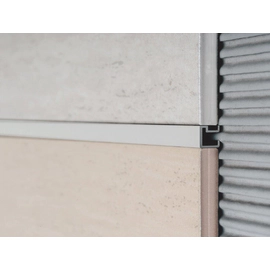 Atrim listello aluminio cuadrado cromo mate 1433