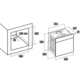 Horno electrico Cata Mod 6106 6018