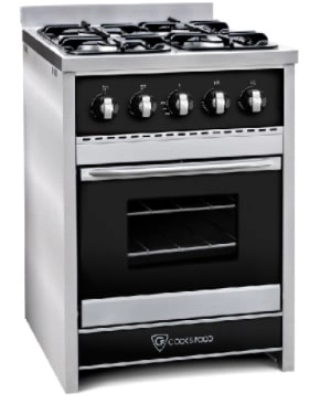 Cocina TST semi industrial chiara 60 cm Negro 453-60