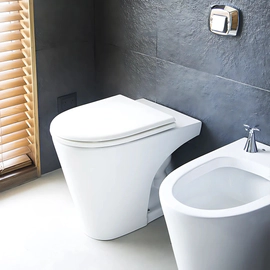 Inodoro corto Ferrum marina s/tapa blanco MAR-IN-004-BL