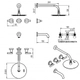 Griferia de Ducha Hidromet Sun c/transf lever cromo 4508