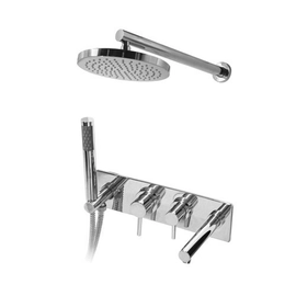 Griferia baño Hidromet 3 Vias Bañera+Duchador Integral One