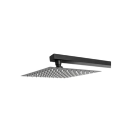 Flor de ducha cuadrada Daaccord 250mm acero inox negra DUCH0IMP 69