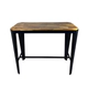 Mesa Tromen 120 negra c/madera 06-000-055