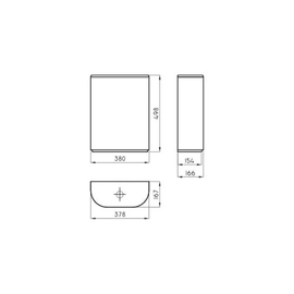 Deposito De Apoyar Ferrum Marina Dual Blanco MAR-DP-003-BL