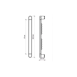 Accesorio de baño Agarradera Recta Andez 380mm cr 332.24