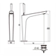 Griferia lavatorio alto monocomando Hidromet Icon black 11115NEGR