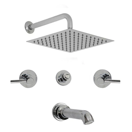 Combo grifería baño completa Hidromet Triumph Lever