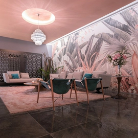 Porcelanato Vite 80x80 Materia Black Pulido cal 1º