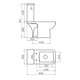 Inodoro Ferrum trento largo blanco TRE-IN-004-BL