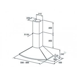 Campana Spar De Pared 60 Convexa Acero Inoxidablen 6342_429