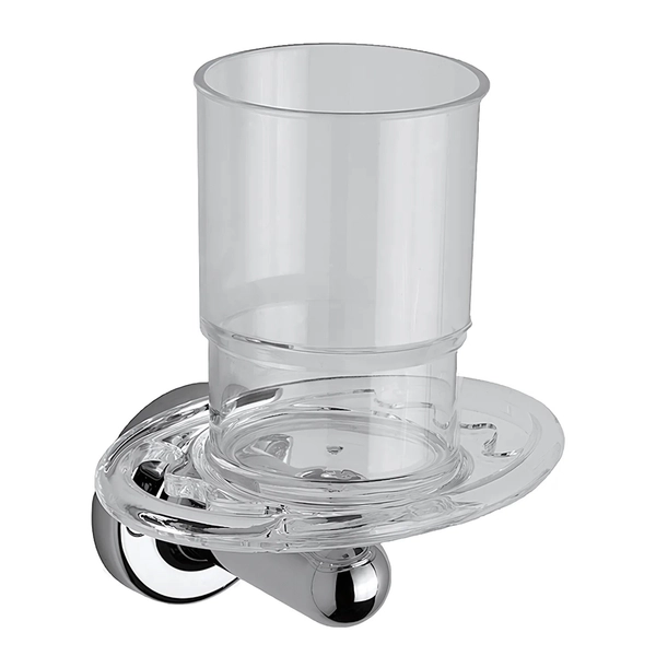 Porta cepillos FV allegro cromo con vaso 0169/15-B-CR