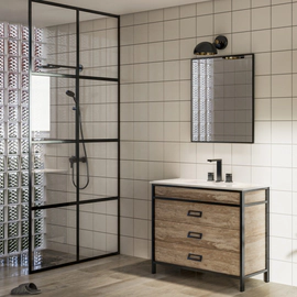 Espejo Campi iron 60x80 negro EIR60R