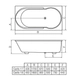 Hidromasaje Ferrum 170x87.5x50 carilo17 spa digital 8 jets motor derecho