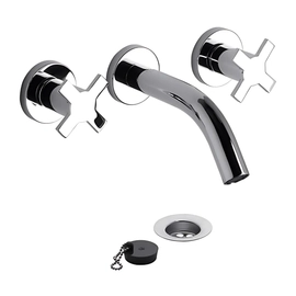 Grifería de lavatorio FV alerce de pared cromo 0203/D7-CR