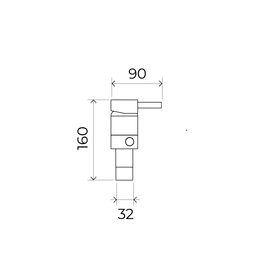 Griferia Monoc de Bidet Estalgrif Arono Negro