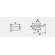 Accesorio de Baño Hidromet Geometry Percha white 2852BL