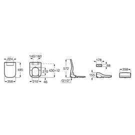 Tapa inodoro multiclean premium soft Roca