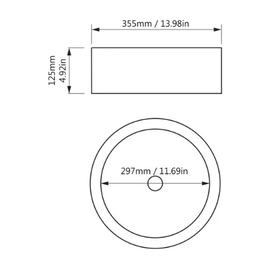 Korb pileta de apoyo akira negra 1509