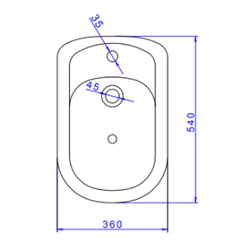 Bidet Deca Vogue Plus 1 Ag bco BAV.51.17