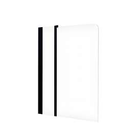 Mampara Ferrum 2 paños 100x140 vid trans negro NM02A-NS//KHI-MP-042-NS
