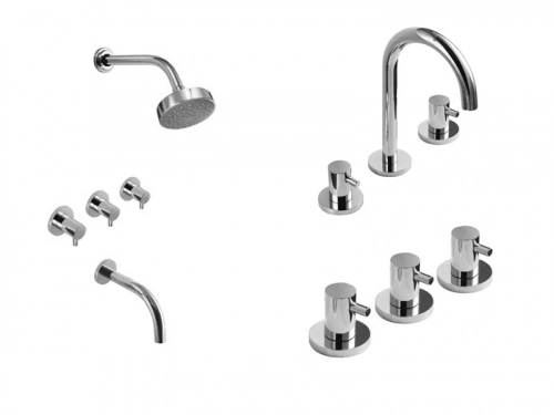Griferia baño comp Hidromet Mini Lever Lavatorio Bidet ducha
