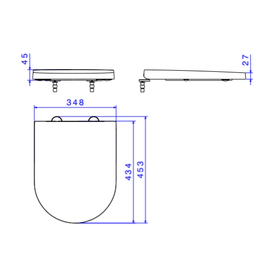 Asiento Deca Link c/tapa Nuova AP.236.17