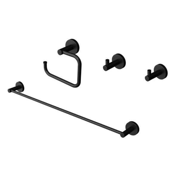 Kit accesorios para baño 4 piezzas Andez Next negro 098.37.1.07.07