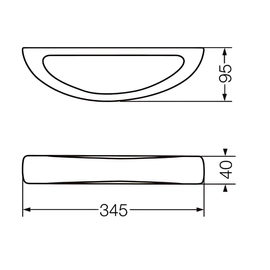 Toallero Ferrum compacto integral blanco ACO-TO-005-BL