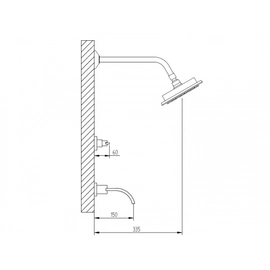 Griferia de ducha c/t Robinet Baires cromo 68212001