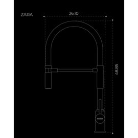 Griferia monocomando cocina Andez Zara 400.55.1.04.04