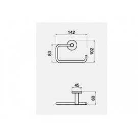 Accesorios Baño Andez Portarrollo Next Cromo
