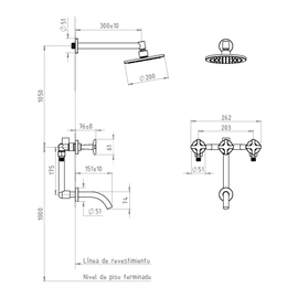 Griferia para bañera Andez Up negro 0604.27