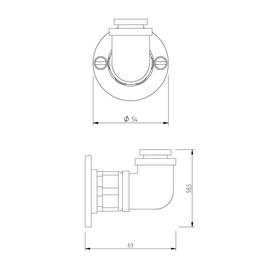 Accesorios Robinet Persa percha simple bronce viejo 77017005