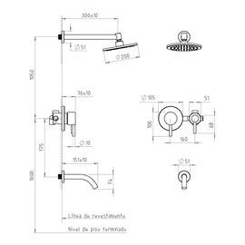 Grifería Bañera Monoc. Andez XXL Wine 0618.16