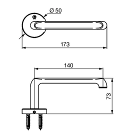 Portarrollo FV ciprés cromo 0167/N2-CR