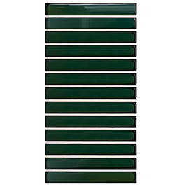 Mosaico Vetro 15x30 Bamboo Verde Ingles