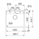 Bacha simple Franke Maris MRG 610-52-TL-NE 0661-642