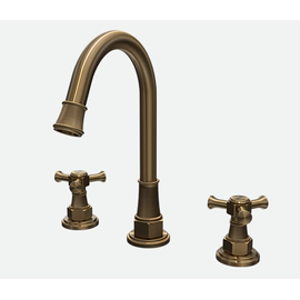 Griferia De Lavatorio 3 Ag Antique Cruz Bronce Viejo Andez 500.40.05