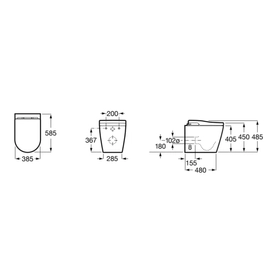 Inodoro in wash inspira round con in-tank smart toilet Roca