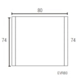 Espejo de baño Schneider Rivo Rovere 80