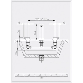 Griferia de lavatorio Hidromet Block Plane white 34006BL