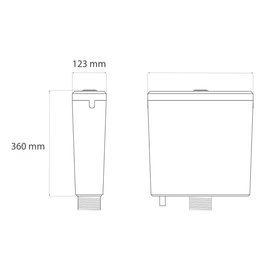 Mochila Ideal suma ultra chata dual blanca 92000