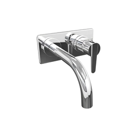 Griferia Lavatorio Hidromet Flat pared cromo 8480